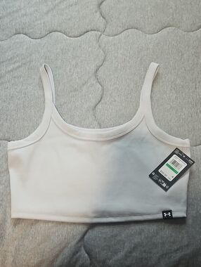 21. Under Armour White Lightweight Crop Top